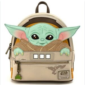 Loungefly X Star Wars The Mandalorian Baby Yoda The Child Mini Backpack
